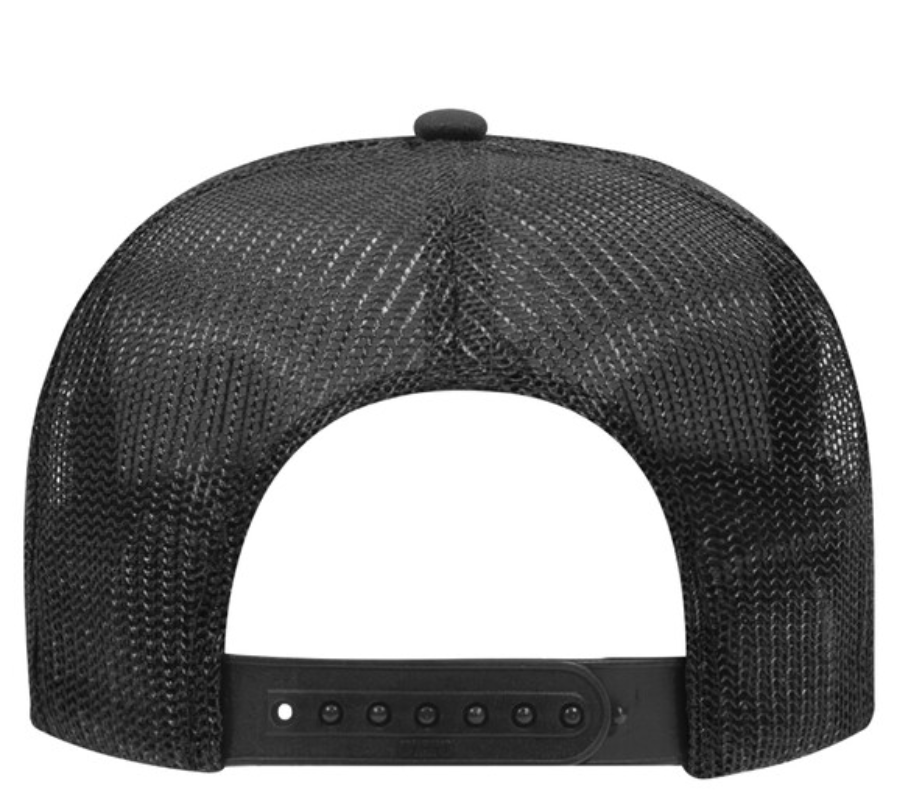 Social Anxiety Trucker Hat Rose on Black