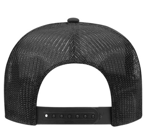 Social Anxiety Trucker Hat Rose on Black