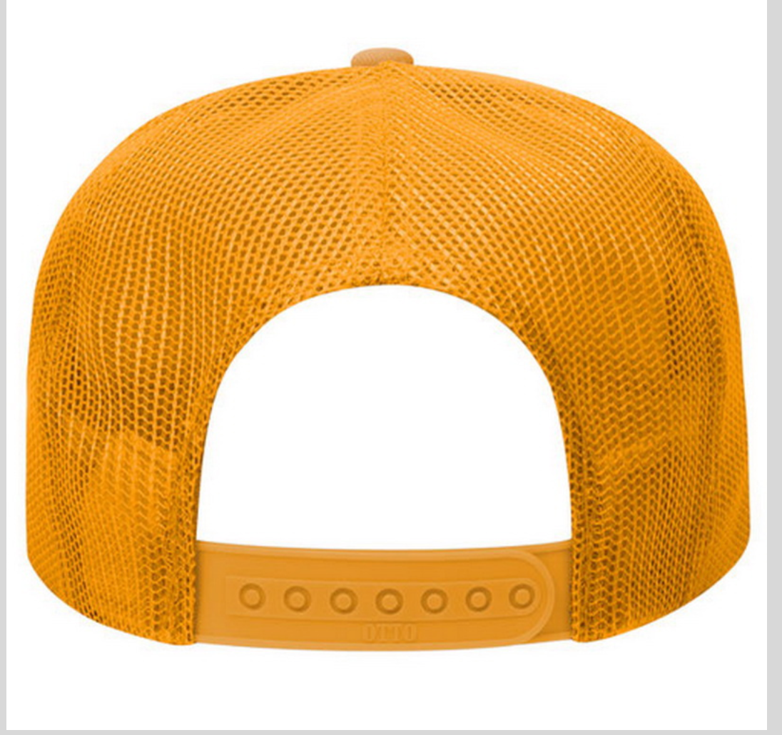 Social Anxiety Trucker Hat white on yellow